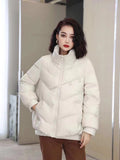 Temperament Dish Buckle Chinese Wind Down Jacket Short Cover Fart Show Thin Cover Meat Down Jacket White Duck Down Female Thick Coat Tide-Outfit