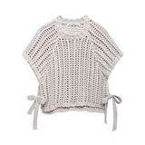 Fongt Women's INS Explosion Fashion Side With Coarse Needle Blouse