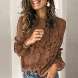 Shirt Elegant Flare Long Sleeve