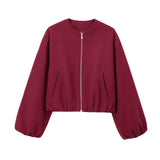 Fongt And Autumn 2025 Fashion New Soft Bomber Jacket Women's M56867