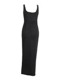 Yujie Style Dress Woman 2025 Spring New Sexy Hottie Sling Set Drill High-Waist Open Fork