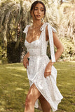 Floral Print Irregular A- Line