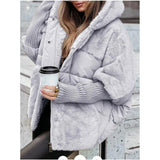 Fongt Hot Autumn And Winter Women's Loose New Splicing Cotton Jacket