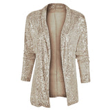Fongt 2025 New Sleeve Long Sleeve Temperament Long-Sleeved Small Suit Collar Solid Color Coat