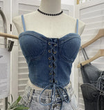Real Beat With Chest Pad Adjustable Strap With Denim Vest Strap Strap Slings