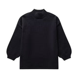 Fongt Women's ZA Street Fashion Multi-Colored Half-Neck Knitwear Jacket
