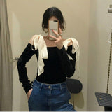 Women Golden Velvet Black Off Shoulder Long Sleeve Slim Autumn Fashion Slash Neck Vintage Bow Solid Elegant Design