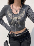 sleeve crop top with