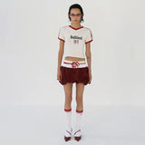 Fongt 2024 New Women's Summer Ballet Skirt Color Patchwork Skirt-Outfit