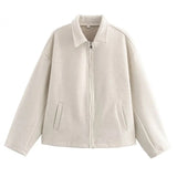 Fongt Women's 2025 Explosion Vintage Fashion Casual Long Sleeve Jacket Jacket