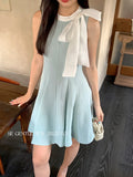 Fongt Xixi 2025 Summer New French Temperament With High-Belt Dress Elegant Vacation Short Dress 88348