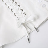 Cap Sleeve Lace Up