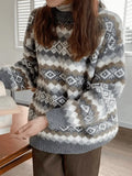 Christmas Jacquard Knit Sweater-Outfit