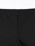 High Waist Solid Flare Leg Pants-Outfit
