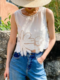 Fongt French Hollow Top Embroidered Half-Dress Girl's Famous Lady Small Fragrant White Suit Shenzhen South Oil Women's