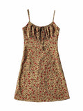 mini dress with lace and floral