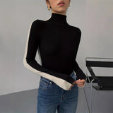 Fongt And Winter Small Collar Knitted New Long Sleeves On The Back Of The Back Can Be Worn Two