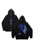 Fongt Plus Velvet Men's And Women's High Street Hoodie Trapstar Zippered Open Shirt Jacket Autumn And Winter