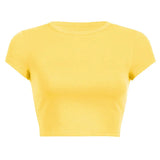 Fongt Women's DIY New Women's Summer Solid Color Short Acceptable With