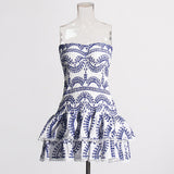 Heavy Industry High-Sense Dress Women's 2025 Summer New Sick Flower Slimming Small Short