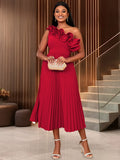 Fongt Shoulder Collar High-Rise Dress Party Party Dress