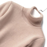 Turtleneck Sweaters Women Winter Slim Plush Velvet Lined Knit Pullover Thicken Knitwear Jumper Soft Jersey New Malhas