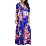 Fongt Autumn And Winter Explosion Of Women's Sleeves Fat Mmv Tie Print With Waist Dress