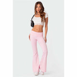 Solid Color Slim Slimming Low