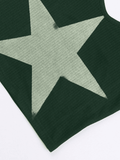 Star Print Knitted Crop Cami Top-Outfit