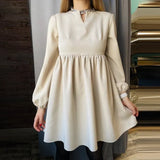 Color A-Line Loose Comfort High Waist