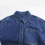 New Casual Version Short Lapel Tooling Shirt 1201088001-Outfit