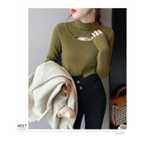 Fongt Women's Winter Atmosphere In The Winter Blouse Spring And Autumn 2023 New Design Sense Hollow Knit