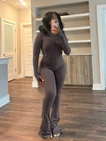 Fongt Spring And Summer New Sports Casual Women's Sexy Tight Long-Sleeved Horn Two Sets