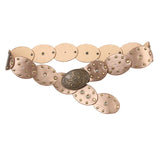Rivets Oval Spliced Wide Belt 2023 New Summer Style Waist Decoration Trend-Outfit