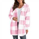 Fongt New Coat Loose Lattice Knitted Cardigan Fashion Sweater