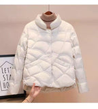 Light And Light Down Jacket Female Short Autumn New White Duck Down Small Fashion Style Winter Coat Tide-Outfit