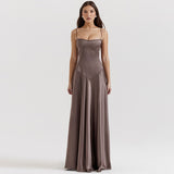 Fongt Women's New Sexy Sling Skirt Dress Body-Dexed Dress Dress Women's Long Evening Dress