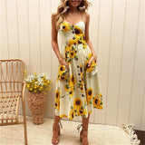 Floral Vintage Casual Sundress