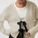 Fongt 2024 Women's French Bow Sweater