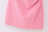 New Chest Wrinkle Design Mini Dress 3364707-Outfit