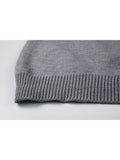 Women Chic Print Knitted Pullovers Sweaters O-Neck Warm Oversized Loose Casual Ins Cute Jumpers Harajuku Ladies Top