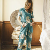 Thin Floral Print Home Pajama