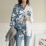 Women Blouse Casual Loose Cotton Lady Soild Blouse Shirts Female Stylish Side Split Tunic Button Down Tops
