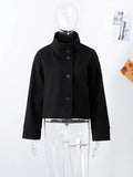 Fongt Autumn And Winter New Women's Small Casual Casual Collar Buckle Hairs Of The Short Coat Woman