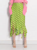 Fongt 2024 New Fashion Retro Style Embroidered Tassel Skirt-Outfit