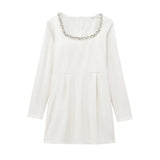 Fongt Women's ZA New Side To Receive Short-Singed A-Shaped Dress