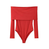 New Tricolor Shoulder-Length Long-Sleeved Jumpsuit 3905159-Outfit