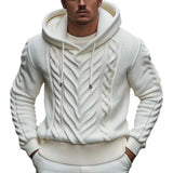 Fongt Men's Men's Long Sleeve Hooded Knits Autumn/Winter Outdoor Sweater
