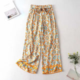 Leg Print Floral Loose Flare