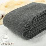 Warm Leggings Women Vertical Stripes Casual Pants Thickened Plush Cotton High Elasticity Solid High Waist Winter